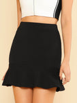 Ruffle Hem Skirt