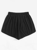 Elastic Waist Ringer Shorts