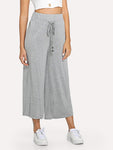 Drawstring Wide Leg Pants