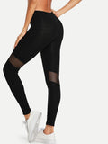 Sheer Mesh Panel Legging