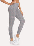 High Rise Plaid Leggings