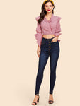 Dark Wash Button Up Skinny Jeans