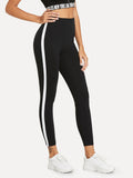 Striped Tape Side Legging