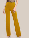 High Rise Piped Dress Pants