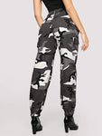 Flap Pocket Side Camo Utility Pants