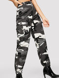 Flap Pocket Side Camo Utility Pants