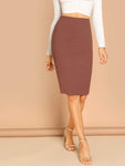 Slim Fit Pencil Skirt