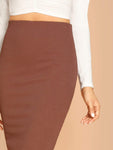 Slim Fit Pencil Skirt