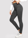 Criss Cross Solid Leggings