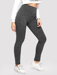 Criss Cross Solid Leggings