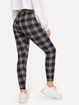 Plaid Print Leggings