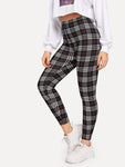 Plaid Print Leggings