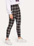 Plaid Print Leggings