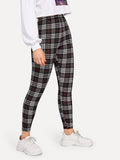 Plaid Print Leggings