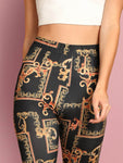 High Waist Chain Print Leggings