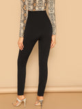 High Waist Solid Leggings