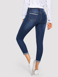 Bleach Wash Skinny Jeans