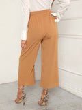 Pleated Panel Wide Leg Pants