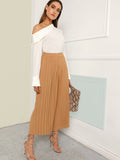 Pleated Panel Wide Leg Pants