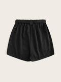 Plus Pocket Solid Shorts