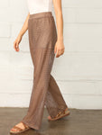 Elastic Waist Circle Lace Palazzo Pants