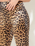 Leopard High Shine Cycling Shorts