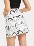 Figure Print Skirt