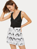 Figure Print Skirt