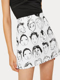 Figure Print Skirt