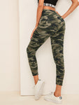 Camo Print Crop Leggings