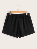 Tassel Detail Drawstring Waist Shorts