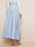 Bow Tie Wide Waistband Maxi Skirt