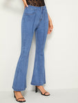 High Waist Flare Leg Jeans