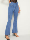 High Waist Flare Leg Jeans