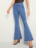 High Waist Flare Leg Jeans