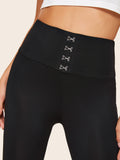 Hook & Eye Wide Waistband Leggings