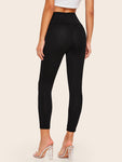 Hook & Eye Wide Waistband Leggings