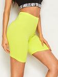 Neon Yellow Cycling Shorts