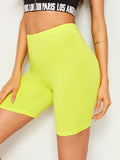 Neon Yellow Cycling Shorts