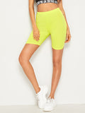 Neon Yellow Cycling Shorts