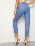 Tie Waist Crop Jeans