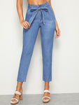 Tie Waist Crop Jeans