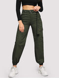 Belted Cargo Pants