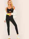 Neon Lime Wideband Waist Leggings