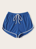 Drawstring Waist Cycling Shorts